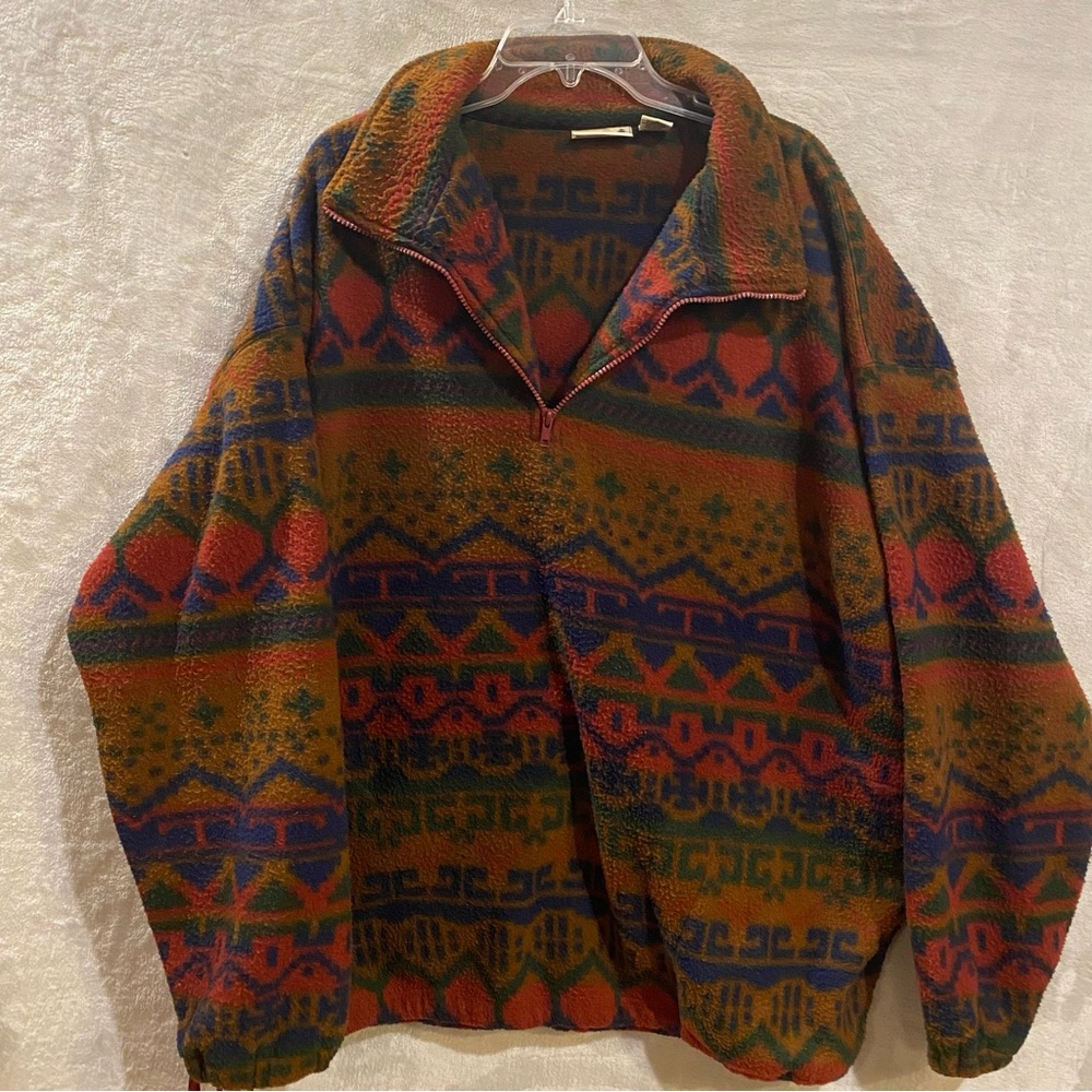 Vintage Fieldmaster Shirt Men’s 2XL Multi Colored 1/4 Zip Pullover Aztec